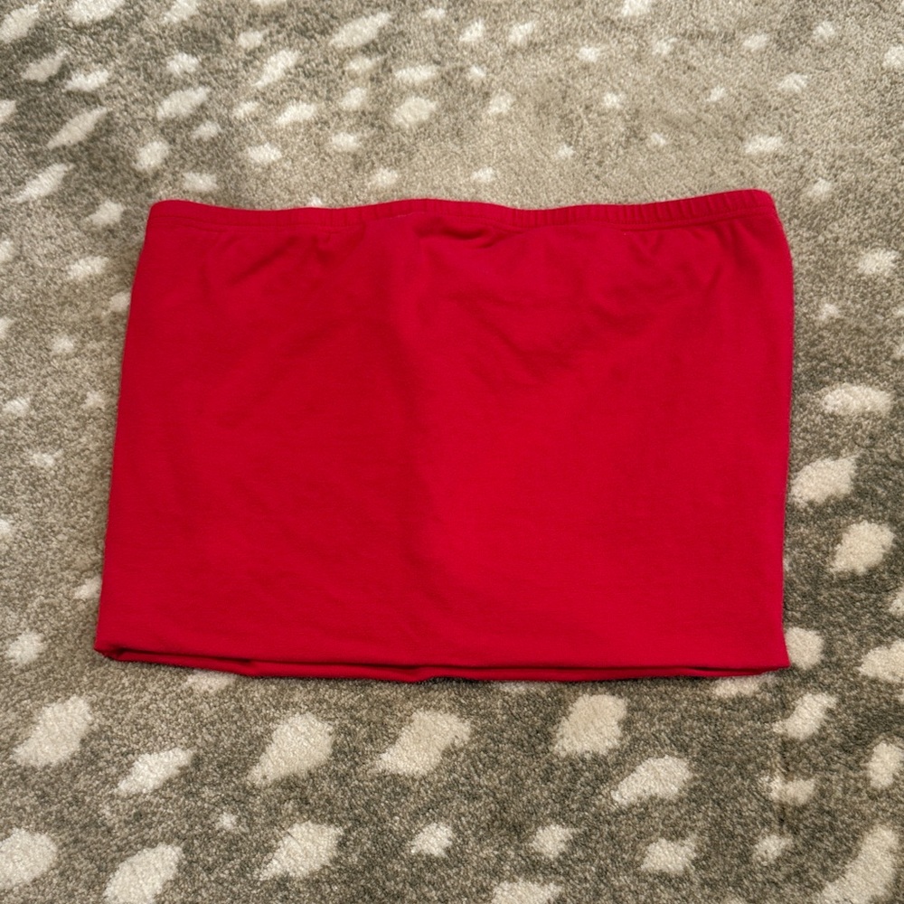 Mix Matchy Red Tube Cropped Top. Size XS
